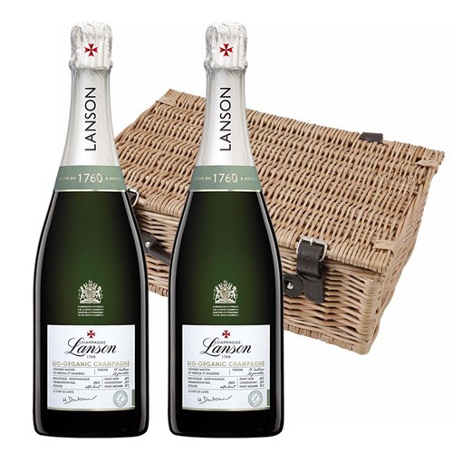 Lanson Le Green Bio-Organic Champagne 75cl Twin Hamper (2x75cl)